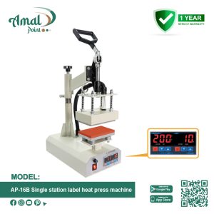 AP-16B Single station label heat press machine
